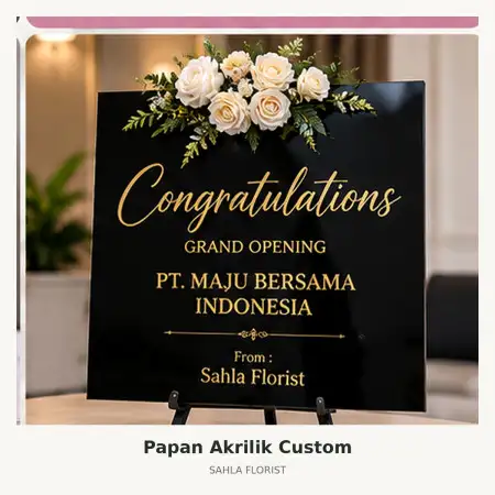 Papan Bunga Akrilik Sukoharjo Kota